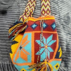Colorful Columbian Handwoven Tribal Bohemian Style Women's Bag